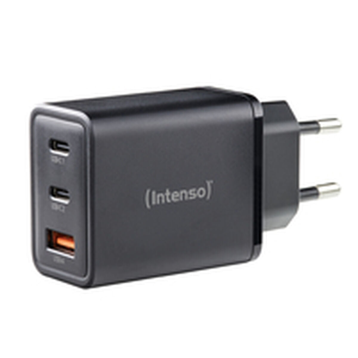65 W USB-C seinälaturi, 3-porttinen EU-pistoke – älypuhelimille & kannettaville