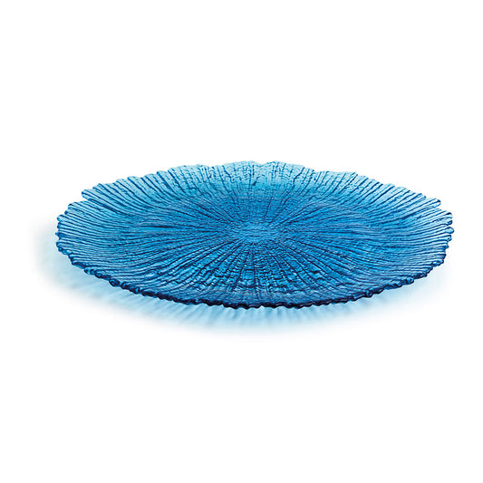Lasilautaset Ø 32 cm kuvioitu sininen, 6 kpl - tarjoilu- & ruokailulautaset – 32 cm lahja naiselle – kuva 1