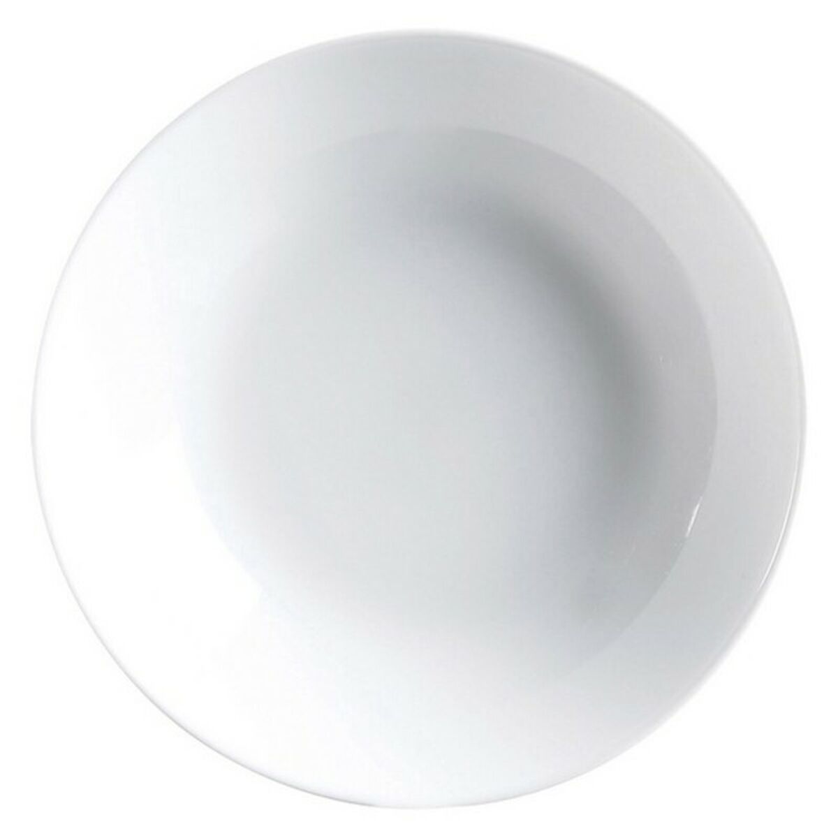 Syvät lautaset 20 cm, 6 kpl, valkoinen lasi - Luminarc Diwali – pastalautanen valkoinen lasi – kuva 4