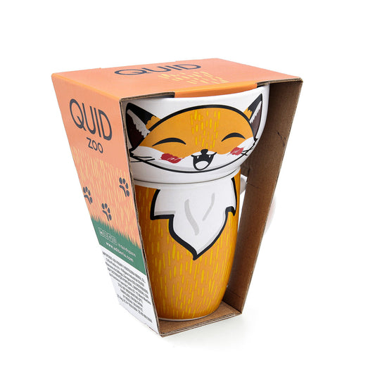 Mukisetti kettu, astiasetti 330 ml muki & 510 ml kulho keramiikka, monivärinen – astiasetti aamukahvi – kuva 1