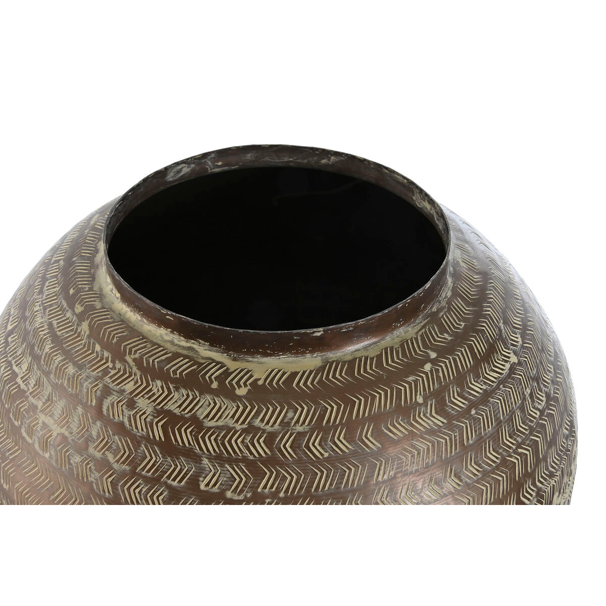 Maljakko kuviopintainen alumiini vihreä 40×40×49 cm, korkea sisustusmaljakko