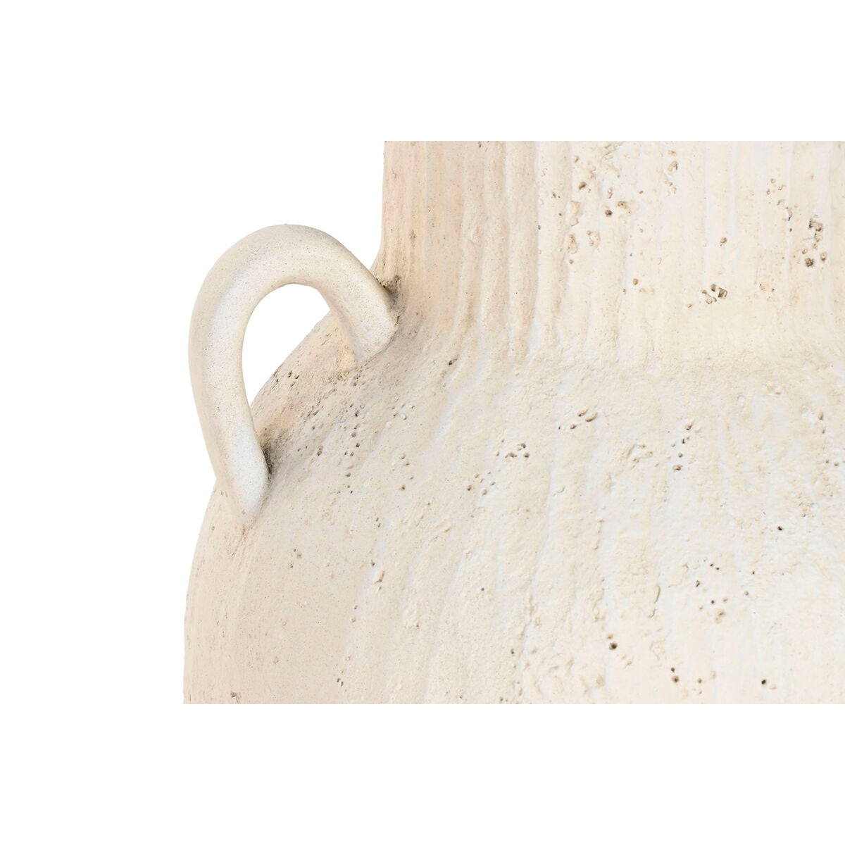 Maljakko 65 cm valkoinen, antiikkipintainen amforamallinen kahvallinen