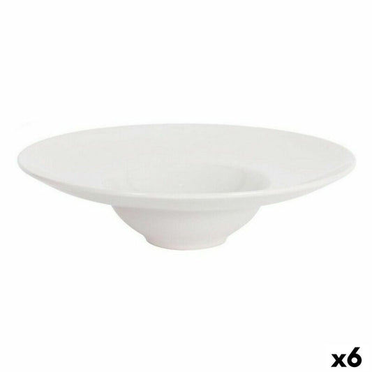 Pastalautanen keramiikka 25 x 6,6 cm, 6 osaa, norsunluu, illalliselle