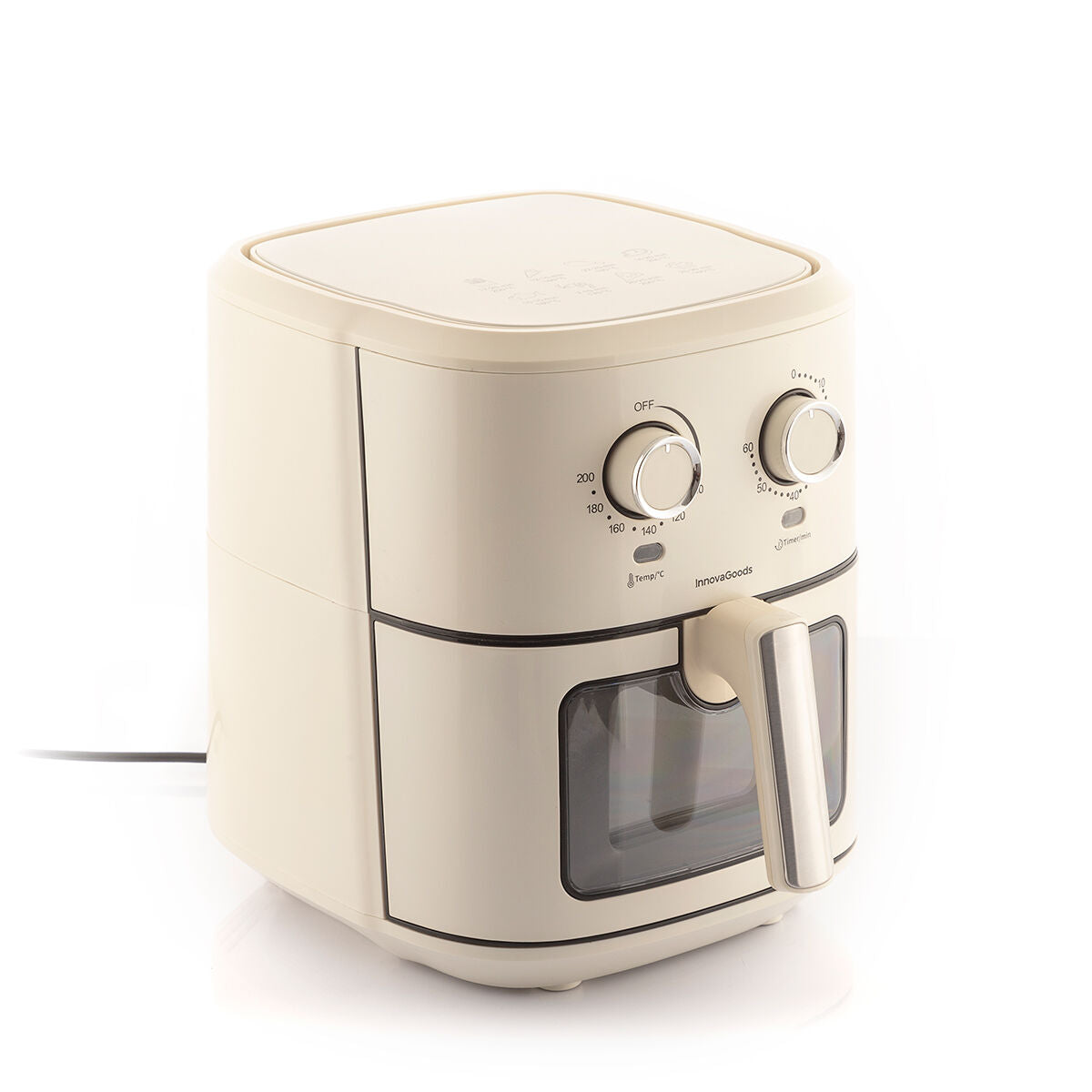 Vintager Airfryer 6,5 L 1700 W retro kiertoilmauuni 360° ajastin, kerma – 6 keittiölaite – kuva 11