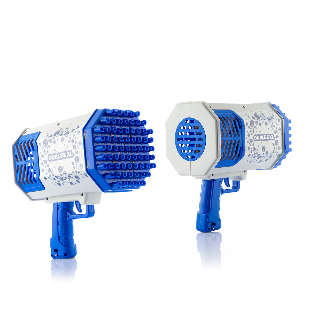 Iso saippuakuplapyssy 69 suutinta, LED-moniväri, USB-ladattava, lapsille – saippuakuplapyssy iltaleikit – kuva 12