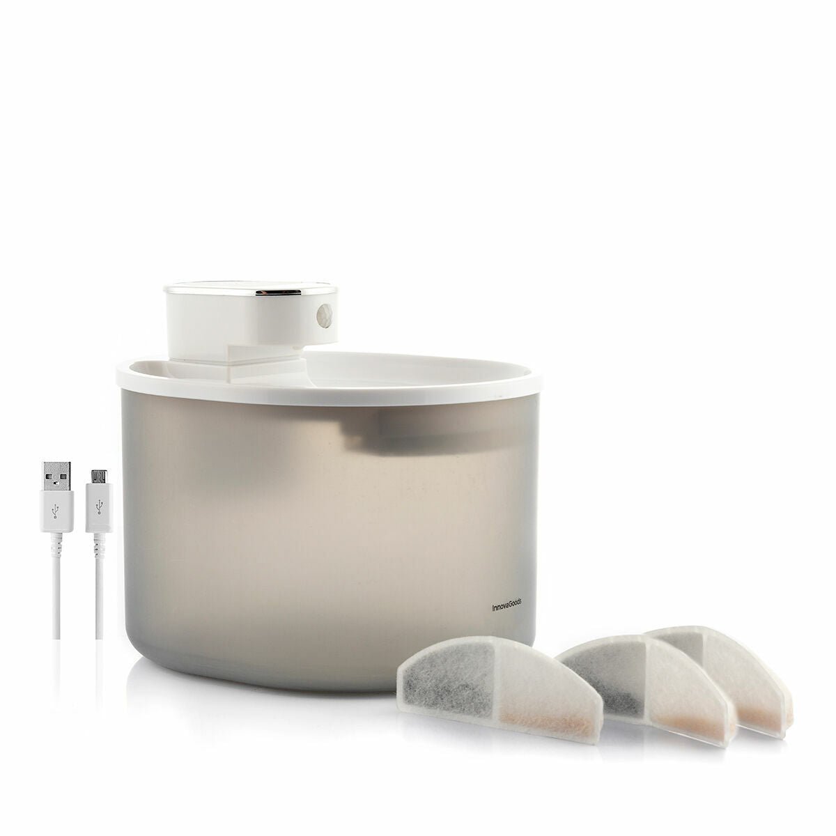 Kissan juoma-automaatti liiketunnistimella, ladattava 3 L, hiljainen USB-C