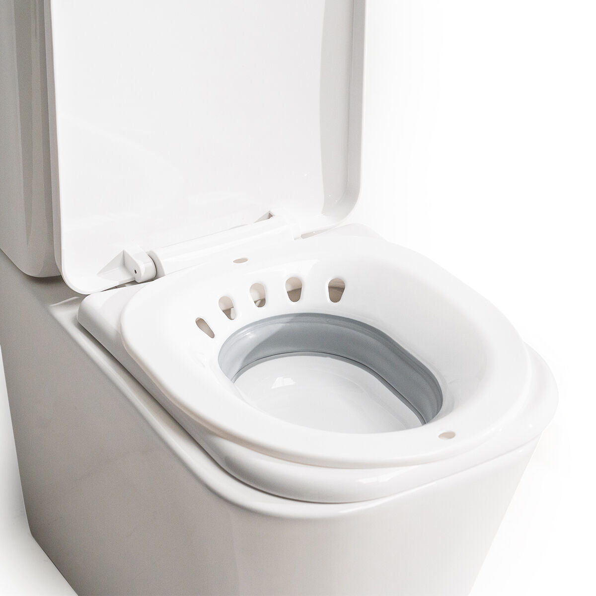 Istumakylpy wc-istuimeen, taitettava ja kannettava, 1,5 L, 140 kg, ergonominen – ergonominen muotoilu peräpukamien hoito –…