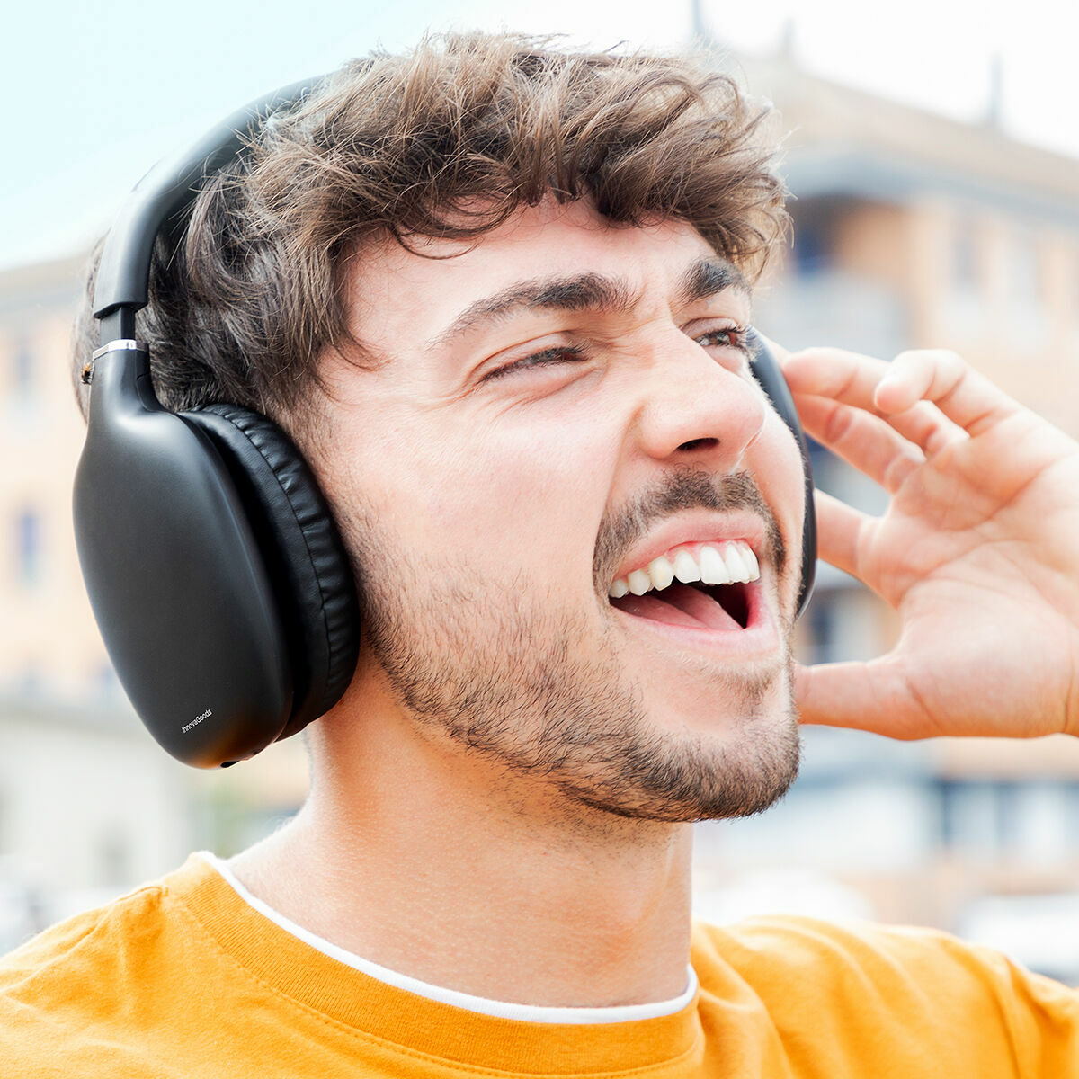 Taitettavat langattomat kuulokkeet Bluetooth 5.3, mikrofoni & AUX, pehmuste – melunvaimennus pehmusteet – kuva 9