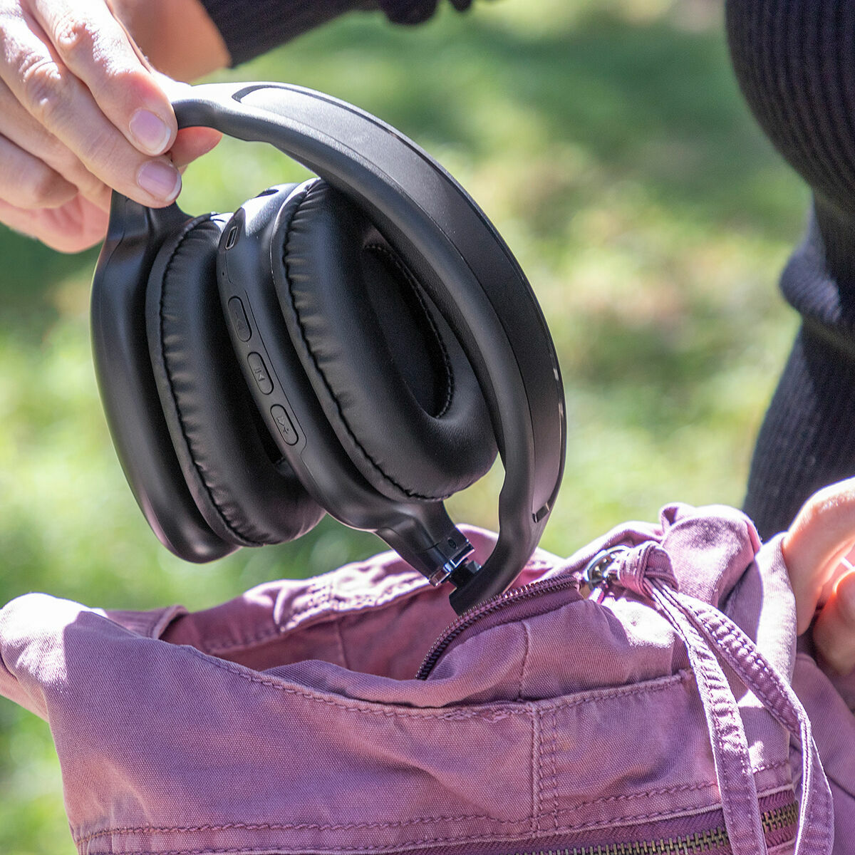 Taitettavat langattomat kuulokkeet Bluetooth 5.3, mikrofoni & AUX, pehmuste – taitettavat kuulokkeet langattomat kuulokkee…