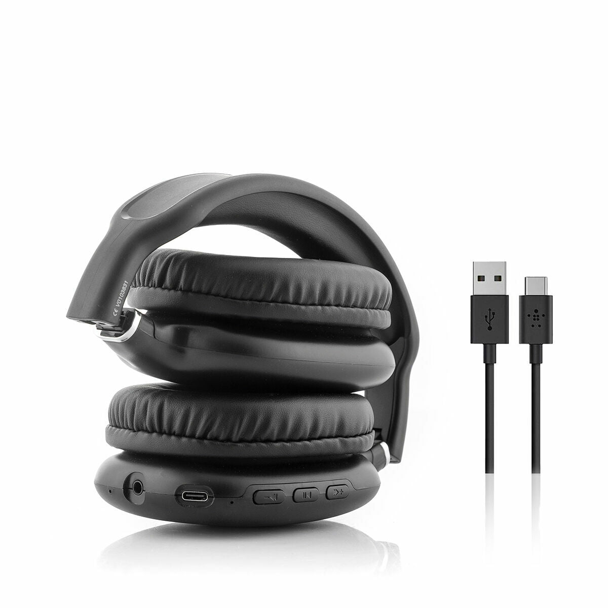 Taitettavat langattomat kuulokkeet Bluetooth 5.3, mikrofoni & AUX, pehmuste – USB-C-lataus taitettavat kuulokkeet – kuva 5