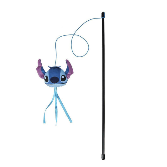 Kissan lelu Stitch sininen, tikku- ja heiluri, interaktiivinen kissoille – hahmolelu sininen lelu – kuva 1