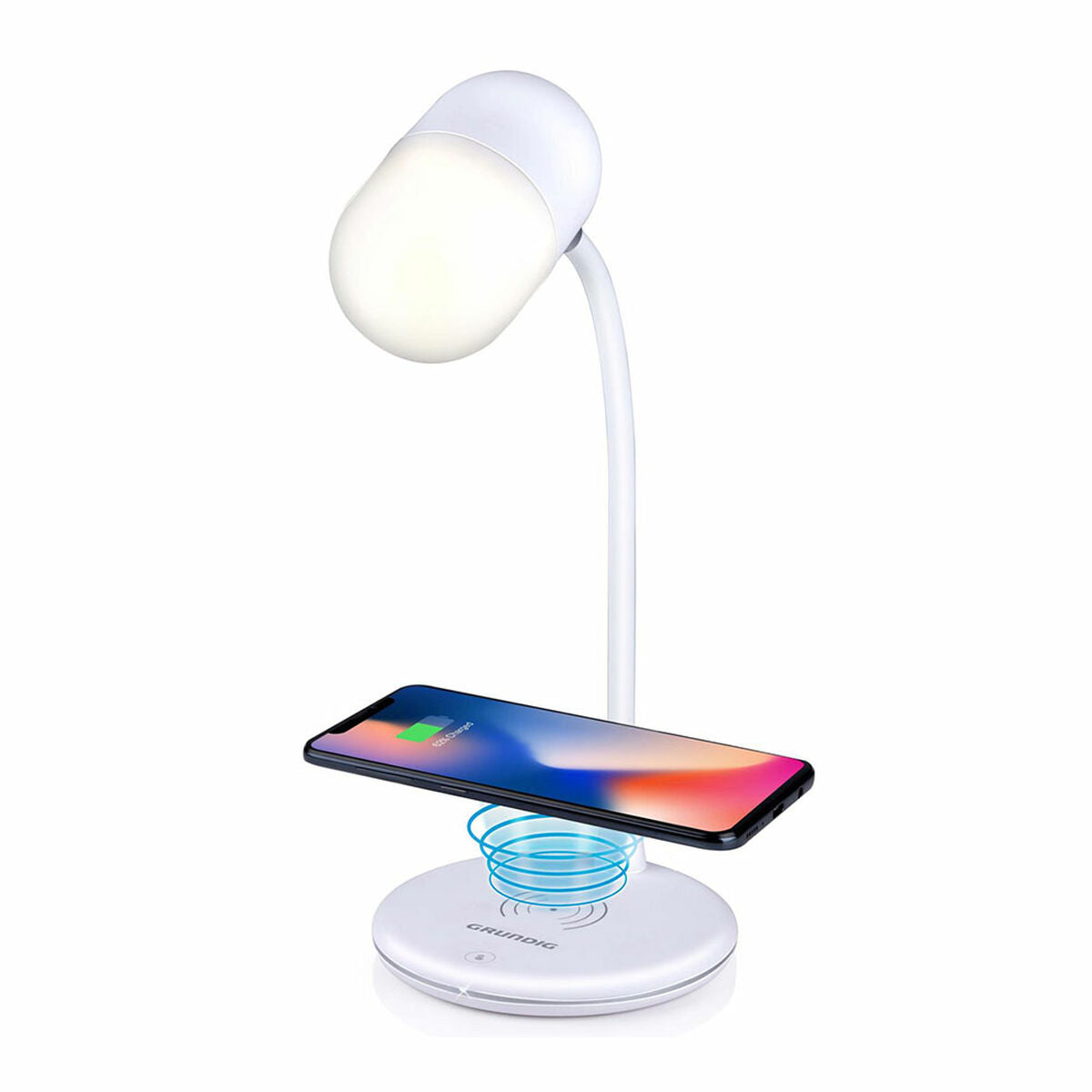 LED-pöytälamppu langattomalla laturilla & kaiuttimella, Bluetooth 5.0, 10 W – Minimalistinen muotoilu Yöpöydälle – kuva 3