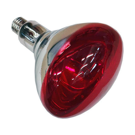 Infrapunalamppu 250 W E27, punainen 120°, sisäkäyttö Ø12,5 x 17,3 cm, 220-240 V – talvi lämmityslamppu – kuva 1