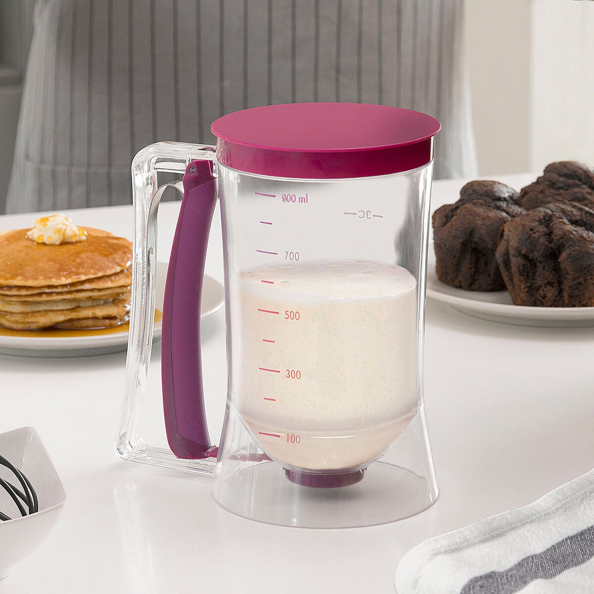 Taikina-annostelija 900 ml, tarkka tiputus, reseptivihkolla – muffinssien täyttö taikina-annostelija – kuva 6