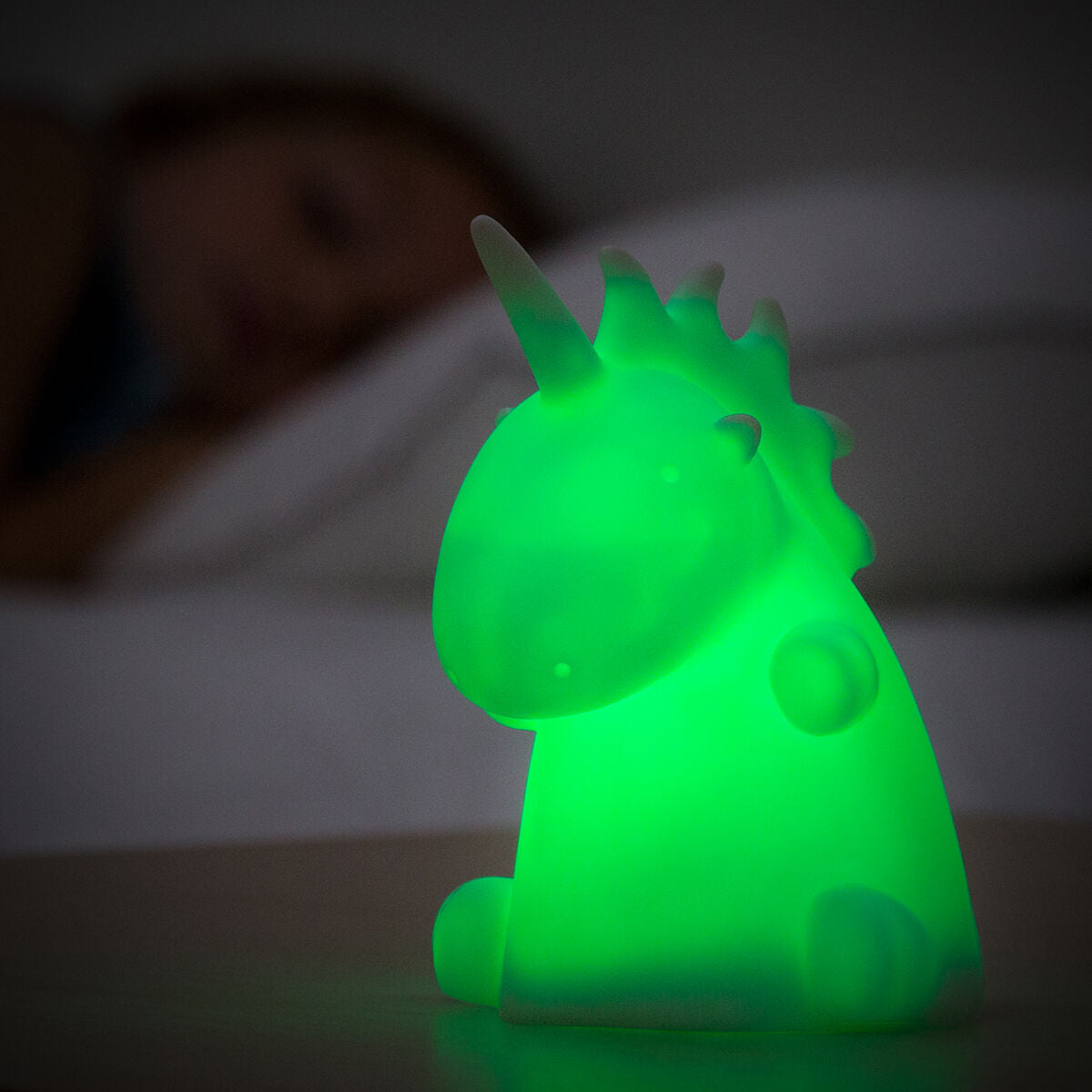 Lasten yövalo yksisarvinen monivärinen LED, paristokäyttöinen lapsille 9×11×10 cm – lasten yövalo lastenlamppu – kuva 3