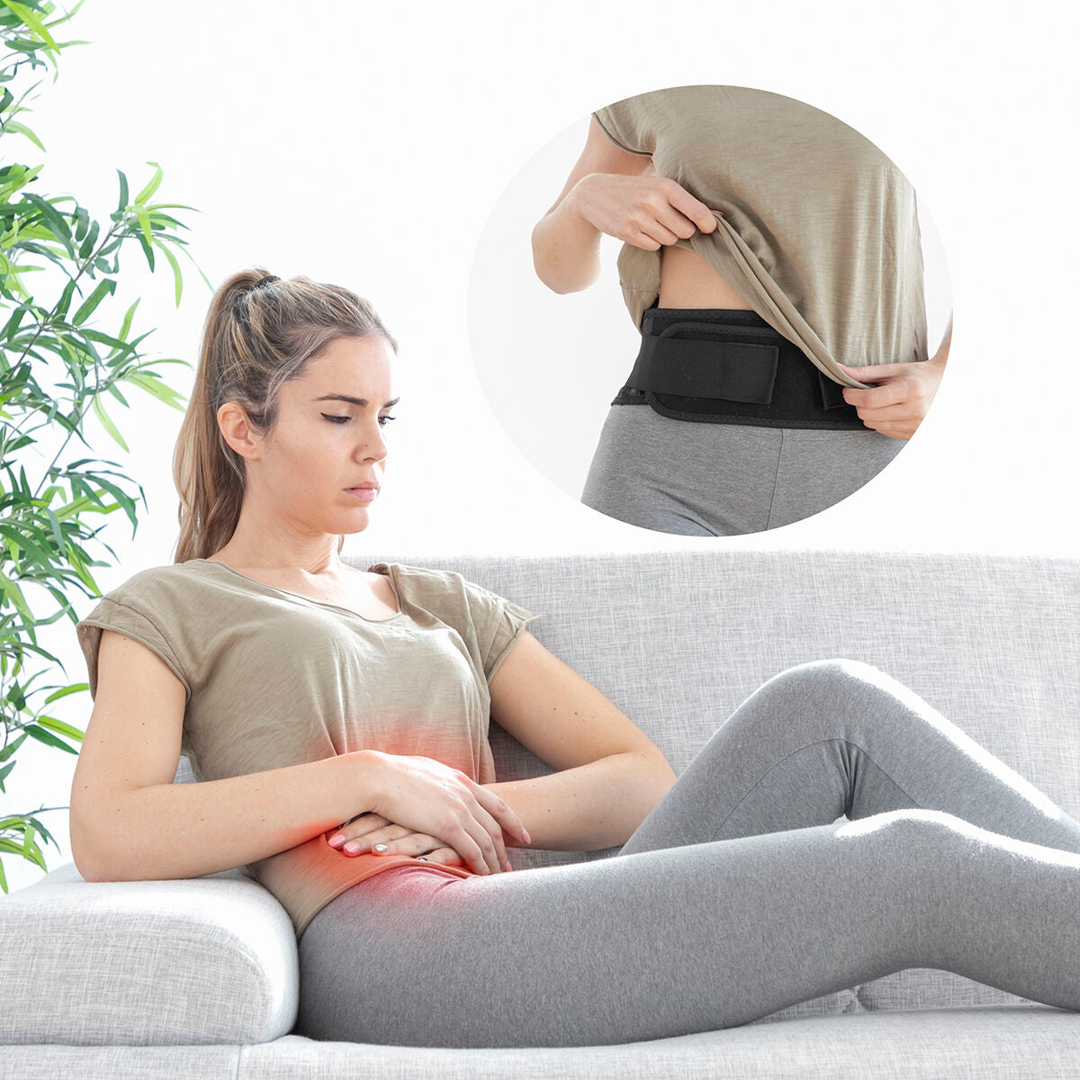 Lämmittävä tukivyö turmaliinimagneeteilla, ryhti- & vyötärötuki, one size – lahja naiselle selkätuki – kuva 9