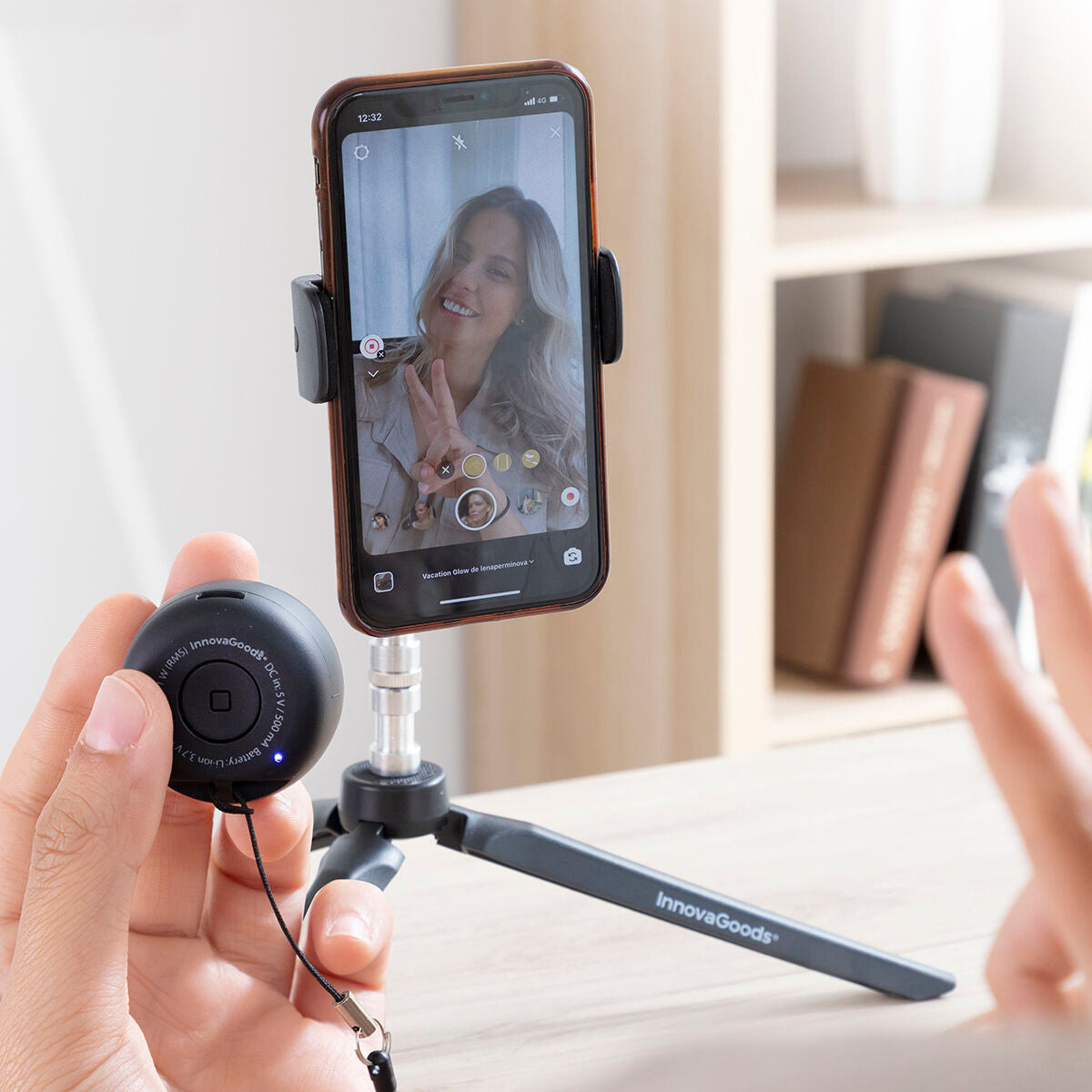 Pieni bluetooth kaiutin mini, kannettava 1 W, handsfree & selfie-kaukosäädin – lahja miehelle taskukokoinen – kuva 6