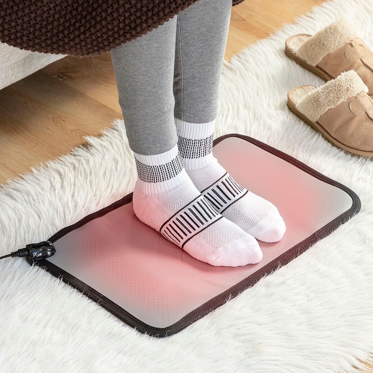 Sähköinen lämpömatto jaloille 50 W, 2 lämpötilaa 40–50 °C, irrotettava johto – talvi irrotettava johto – kuva 9