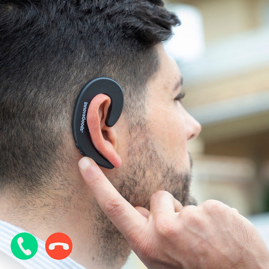 Avokorvakuuloke langaton Bluetooth 4.1, yksi korva, mikrofonilla, ultra-kevyt – Yhden korvan kuuloke Avokorvakuuloke – kuva 1