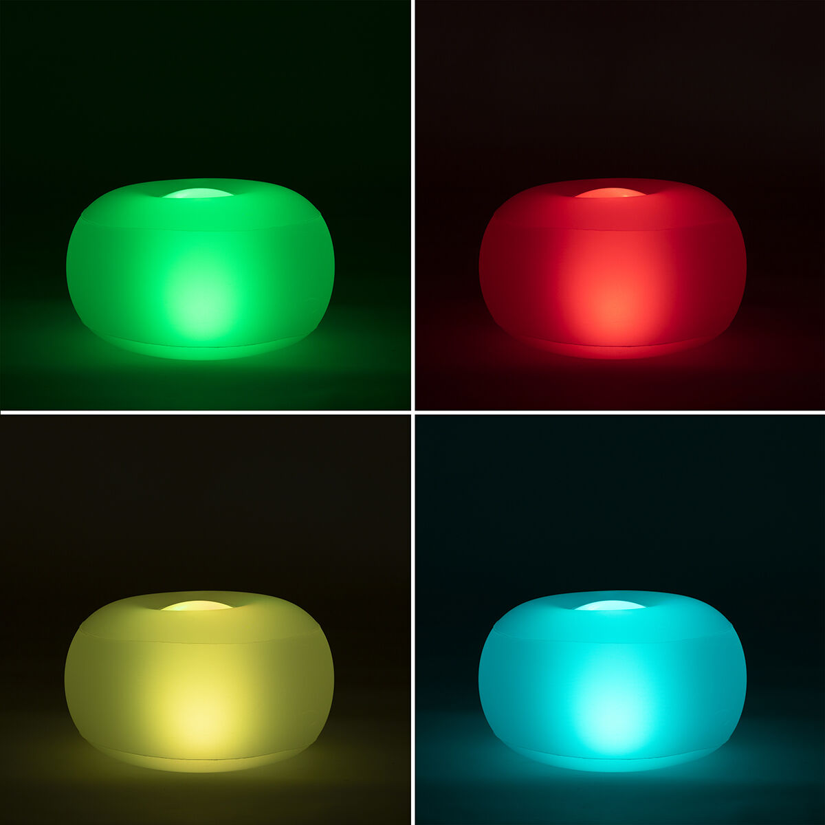Puhallettava LED-istuin, vedenkestävä RGB, kaukosäädin, sisä- & ulkokäyttöön