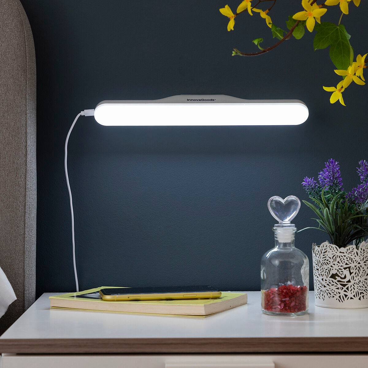 LED kaapinalusvalo, ladattava ja magneettinen, 30 cm, 3 kirkkaustasoa, 200 lm – lahja miehelle kaapinalusvalo – kuva 13