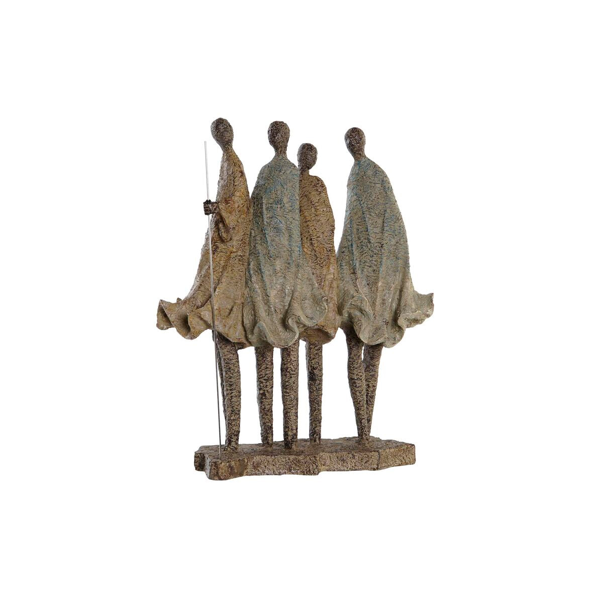 Koristepatsas afrikkalainen nainen, hartsi monivärinen 33,5×14,5×41 cm
