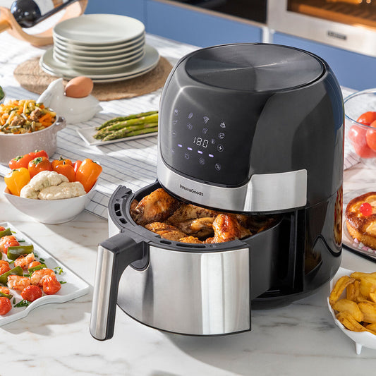Airfryer 3,5 l, 360° kiertoilma, 1400 W, 8 ohjelmaa — 2–3 hengelle