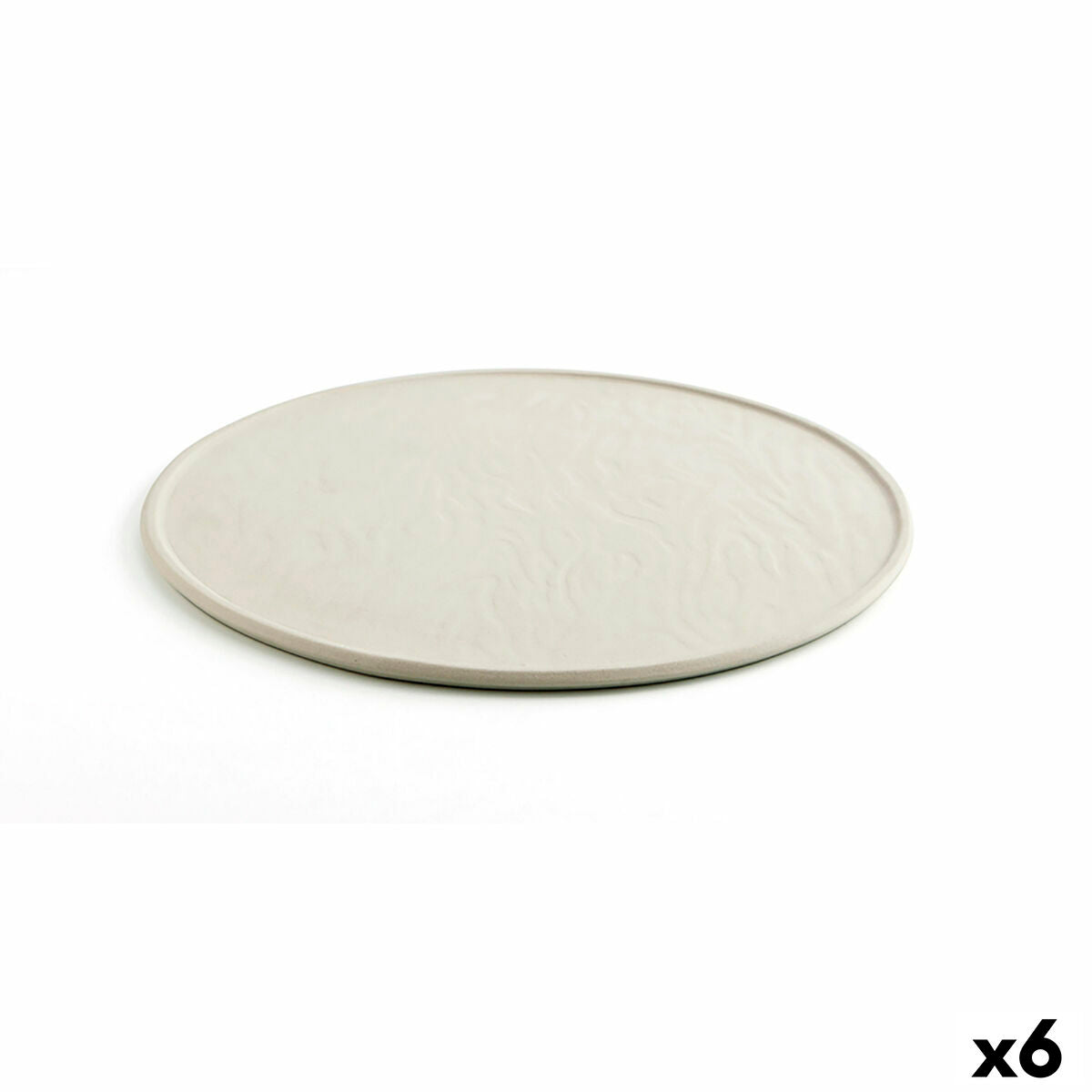 Aluslautanen Ø 33 cm keramiikka beige, 6 kpl – kattaukseen ja tarjoiluun