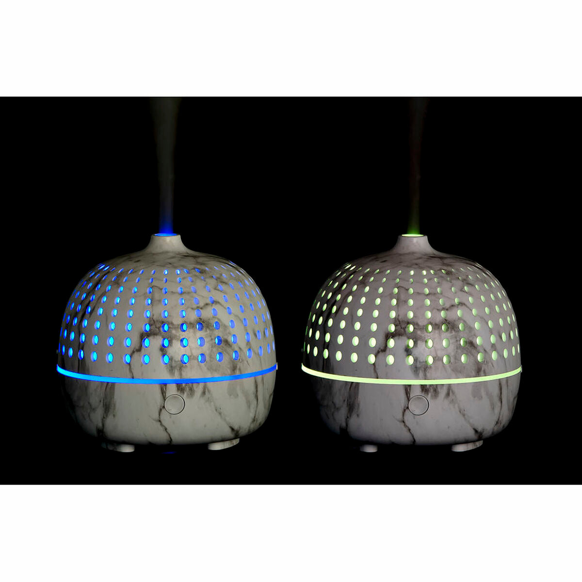 Aromadiffuusori 180 ml, ilmankostutin & monivärinen LED, marmorikuvio scandi