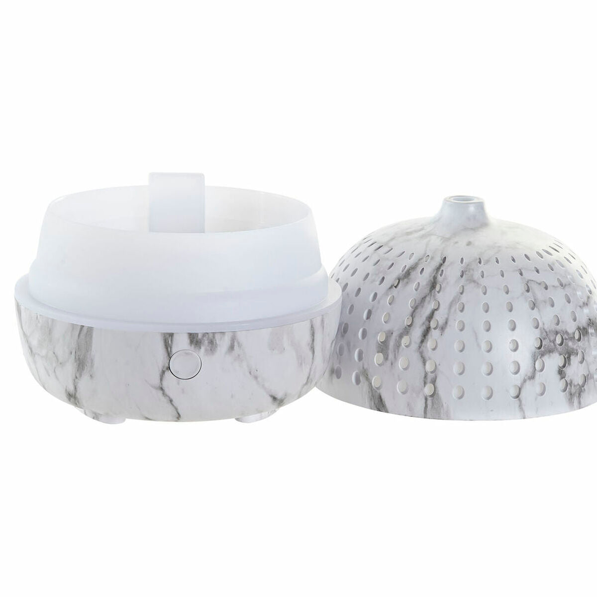 Aromadiffuusori 180 ml, ilmankostutin & monivärinen LED, marmorikuvio scandi