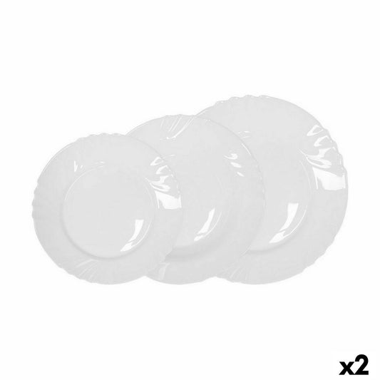 Astiasetti 12 osaa, valkoinen, ruokailuun 	6 4x 	823/4x 	825,3/4x 	820,5 cm, 2 kpl