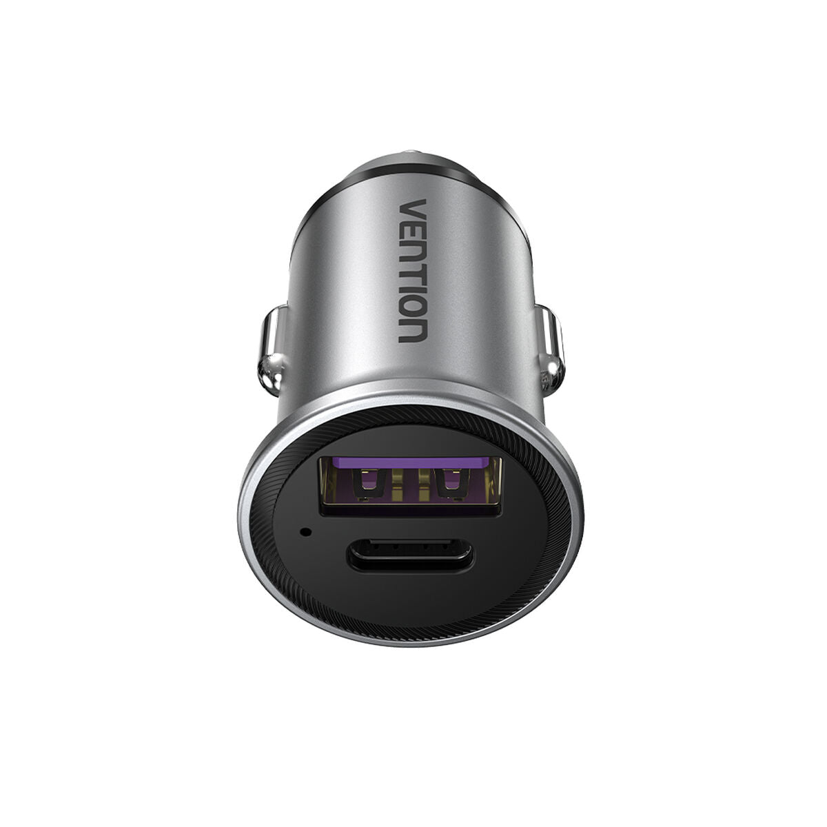 Autolaturi 30 W USB-C & USB-A, nopea lataus, alumiinirunkoinen, autoon Vention