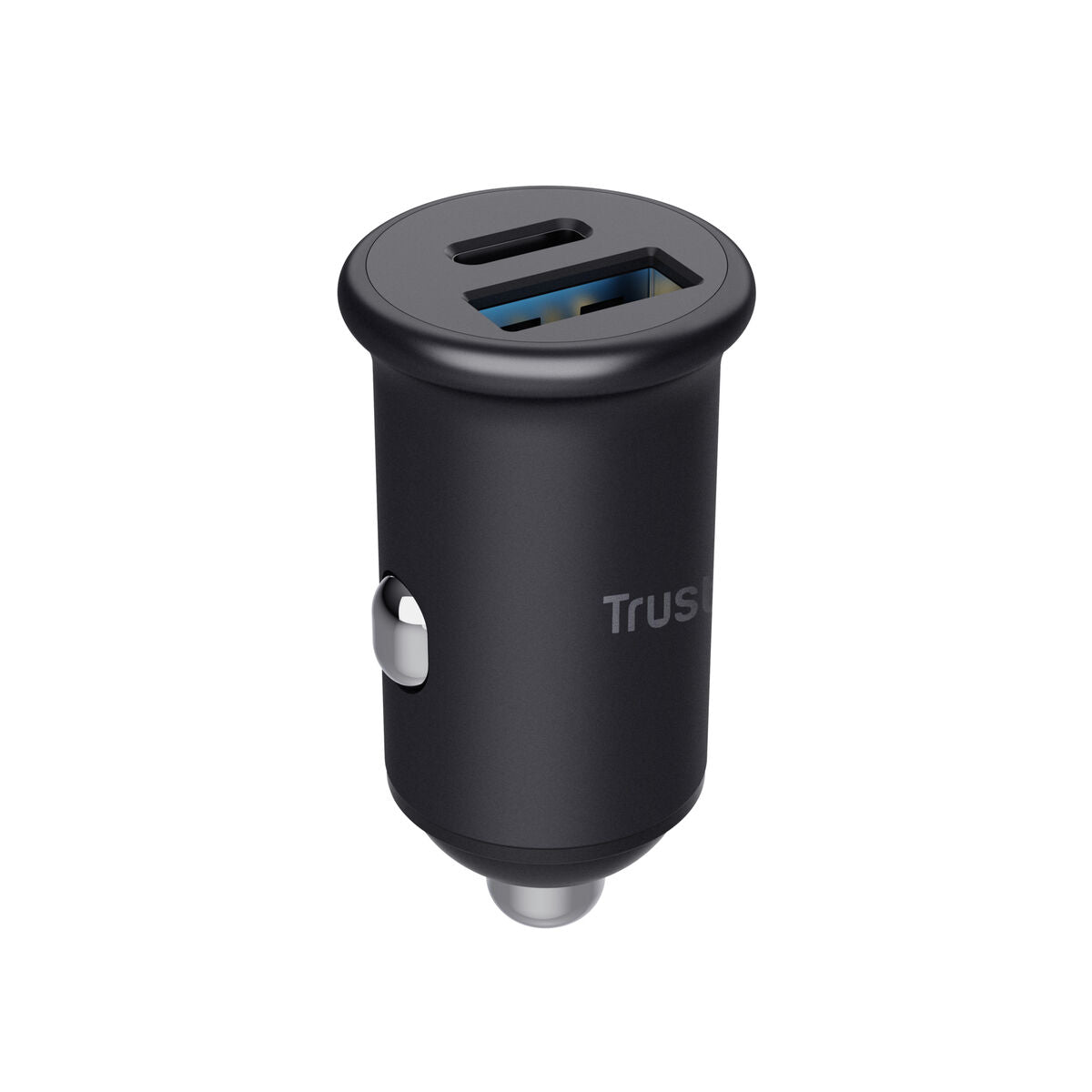 Autolaturi 38 W, 1×USB-C + 1×USB-A, Quick Charge 3.0, 2-porttia, musta, autoon