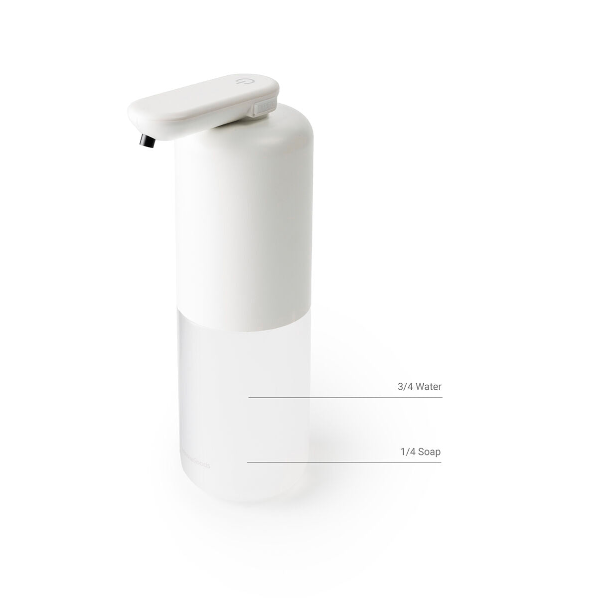Automaattinen vaahtosaippua-annostelija ladattava 350 ml, kosketukseton, USB-C