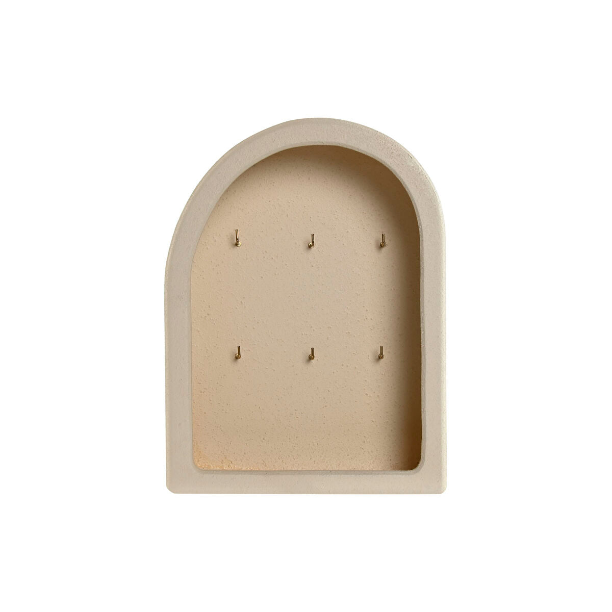 Avainnaulakko beige, avainten säilytys, MDF/metalli, 20,5 x 8,5 x 27,5 cm