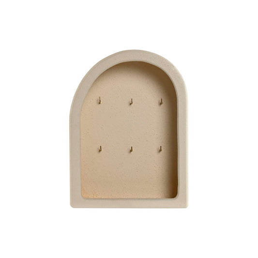 Avainnaulakko beige, avainten säilytys, MDF/metalli, 20,5 x 8,5 x 27,5 cm