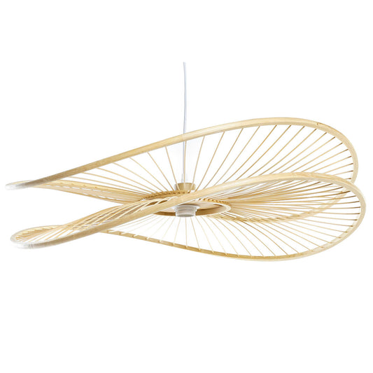 Bambu kattovalaisin luonnollinen 70 x 65 x 23 cm, ruokailutilaan & olohuoneeseen