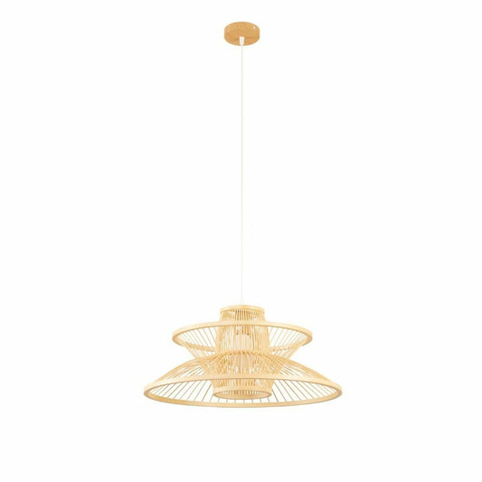 Bambu kattovalaisin 50 x 50 x 22 cm E27 50 W, vaaleanruskea - riippuvalaisin