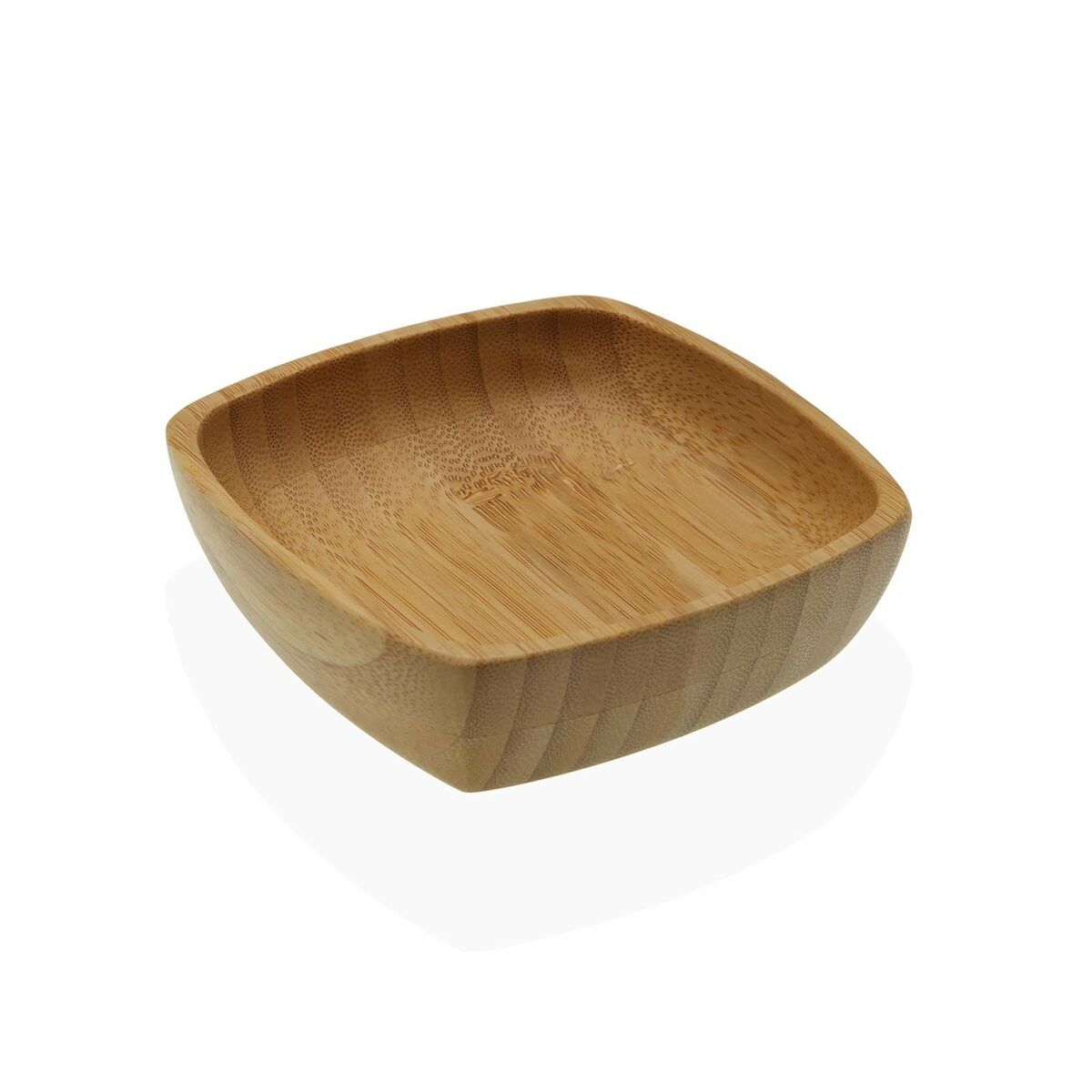 Bambu kulho 26 x 10 x 2 cm, neliö tarjoilukulho salaattiin & naposteltaville