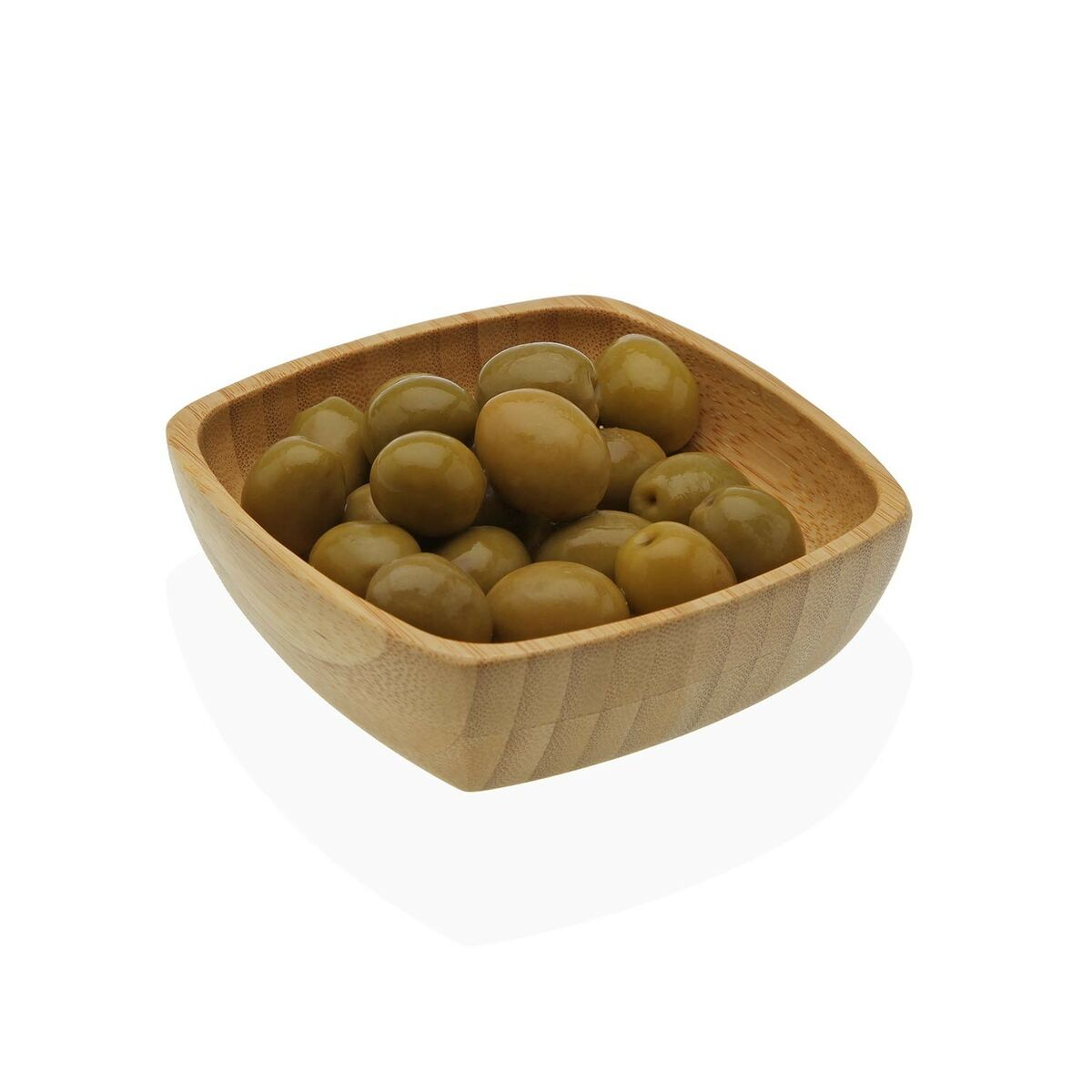 Bambu kulho 26 x 10 x 2 cm, neliö tarjoilukulho salaattiin & naposteltaville