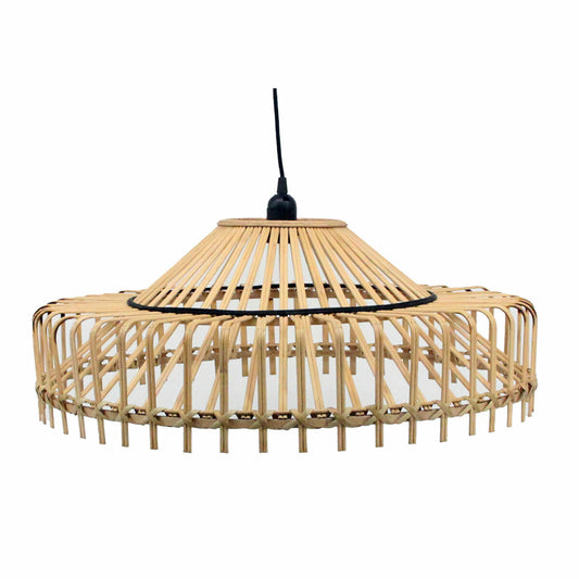 Bambu riippuvalaisin 61 x 61 x 23 cm, E27 50 W, ruskea, urban-malli puinen