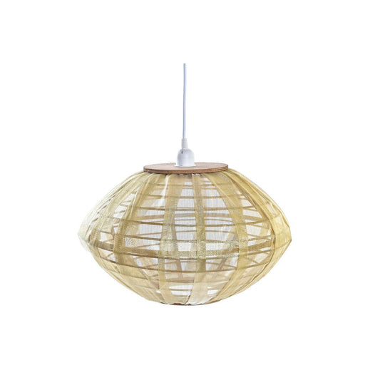 Bambu riippuvalaisin kultaruskea E27 50 W 42×42×26 cm olohuoneeseen sisustus