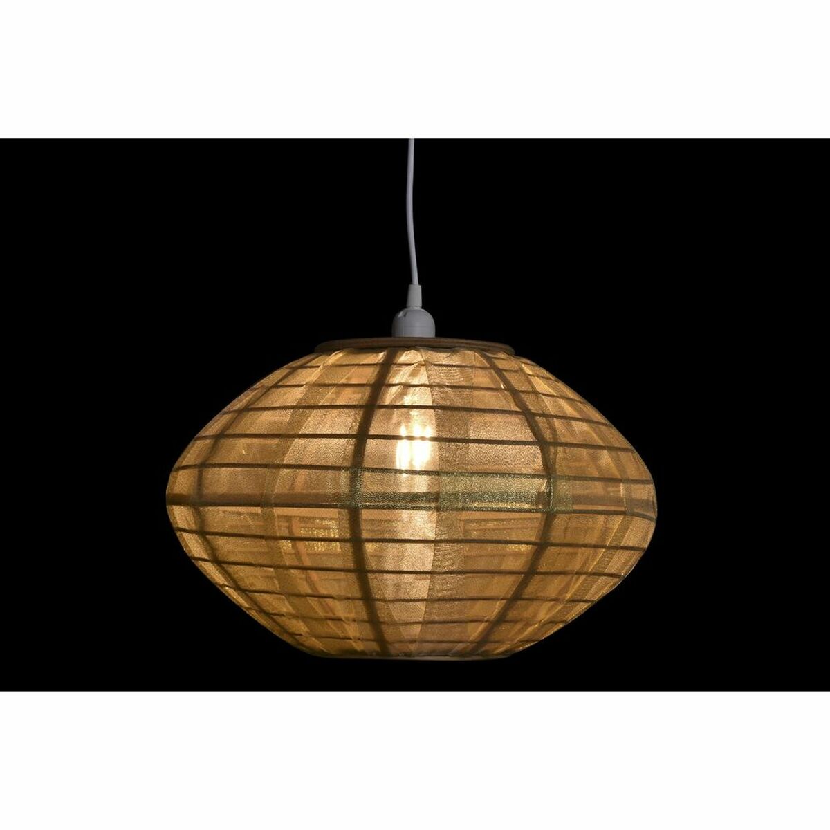 Bambu riippuvalaisin kultaruskea E27 50 W 42×42×26 cm olohuoneeseen sisustus