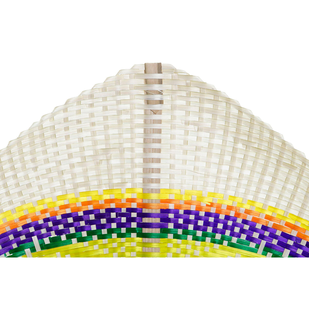 Bambu seinäkoriste 2 kpl, käsinpunottu 40 x 0,5 x 32 cm, oranssi & luonnollinen