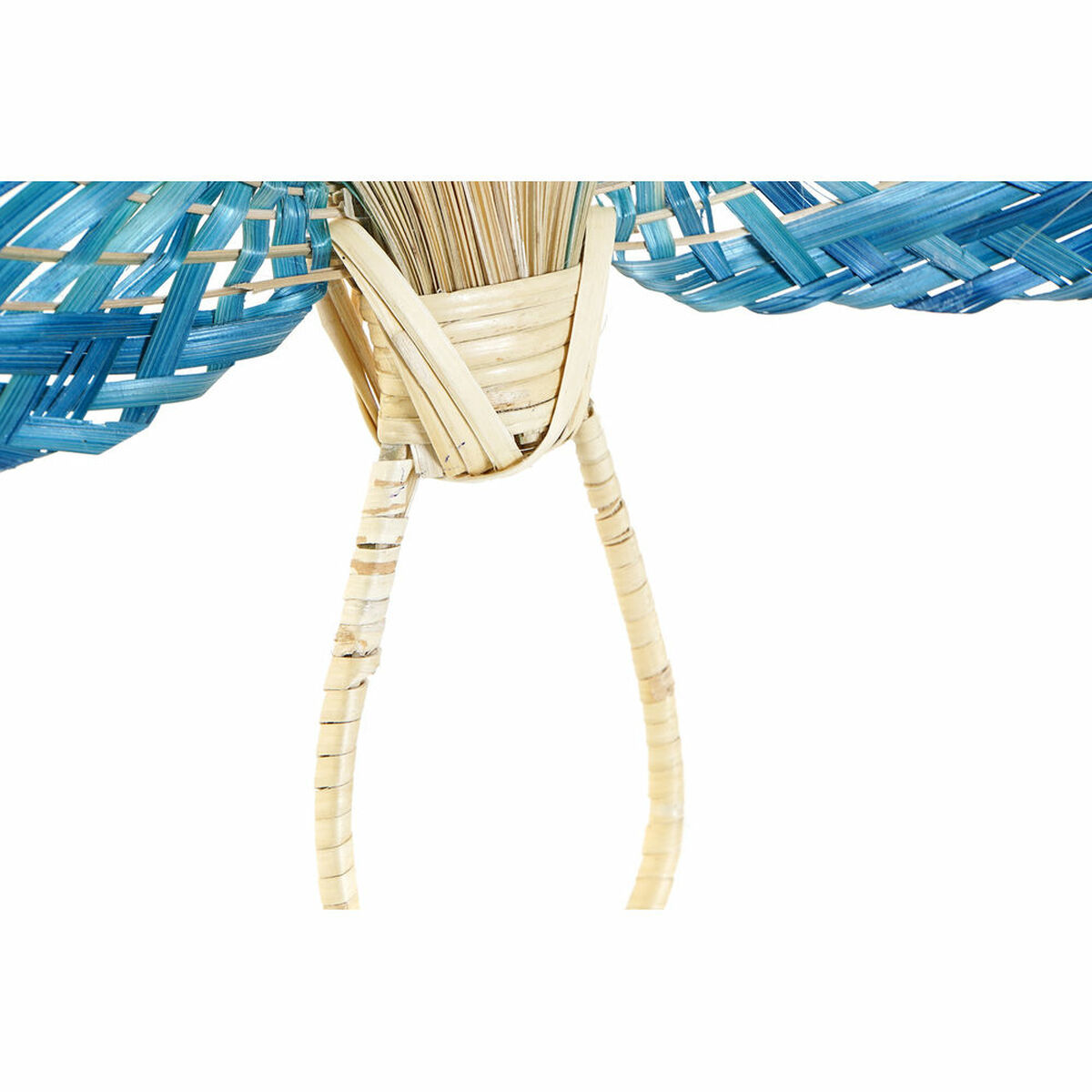 Bambu seinäkoriste 70 x 5 x 75 cm, käsinpunottu moniväri & seinään ripustettava