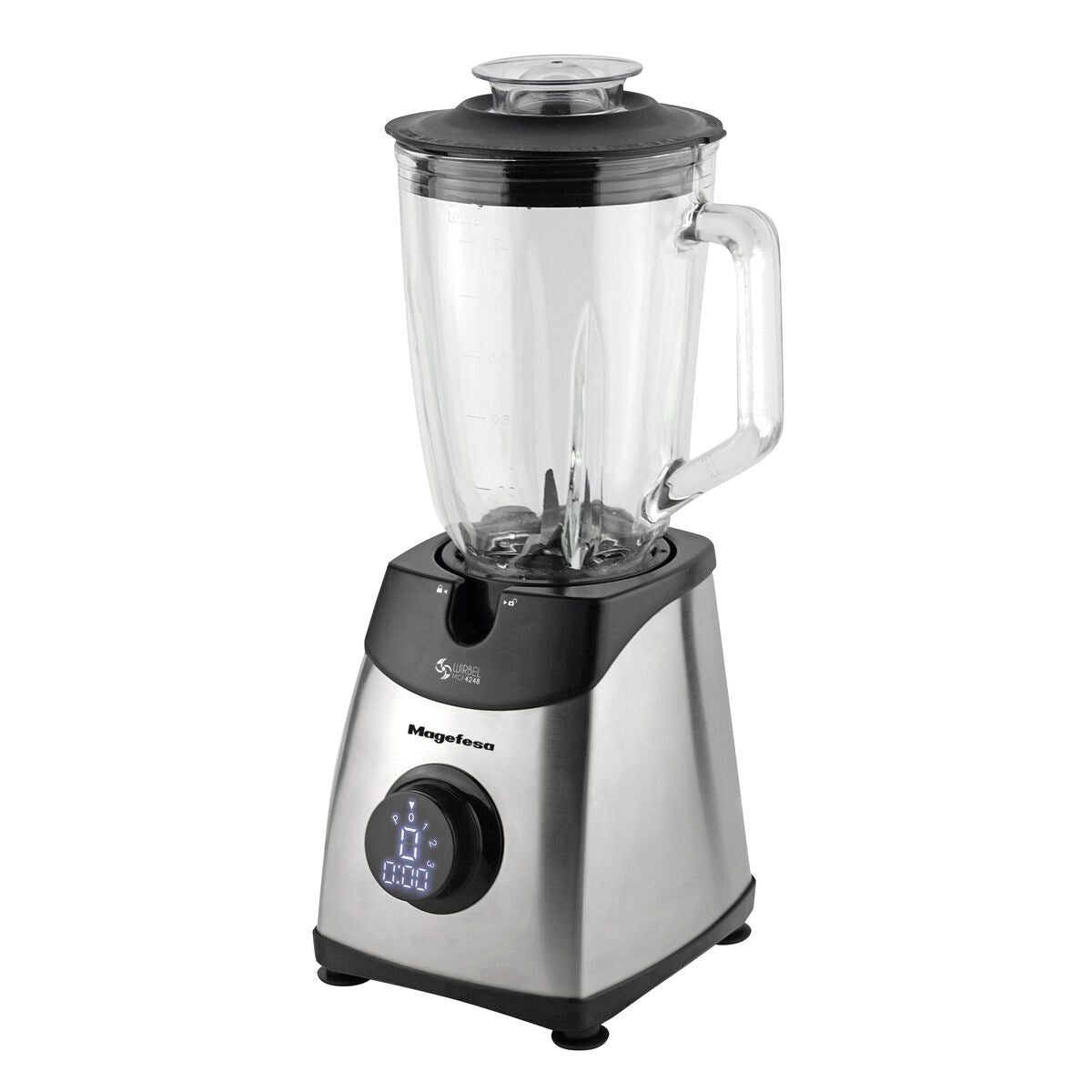 Blenderi 1800 W 1,5 L lasikannu - digitaalinen näyttö, jäämurskaus, liukumaton