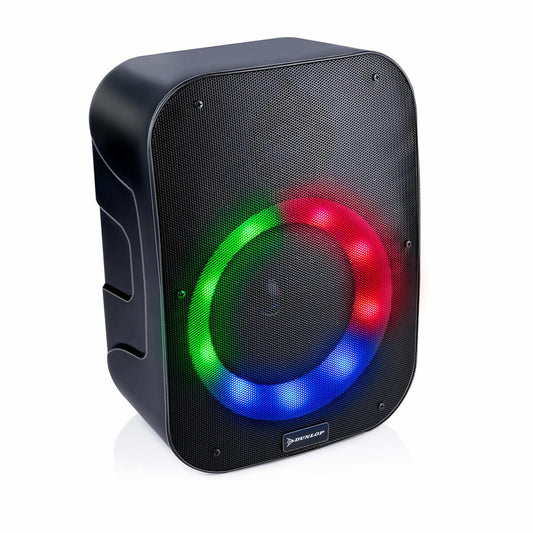Bluetooth-kaiutin 20 W LED RGB, ladattava akku & kaukosäädin, kannettava musta