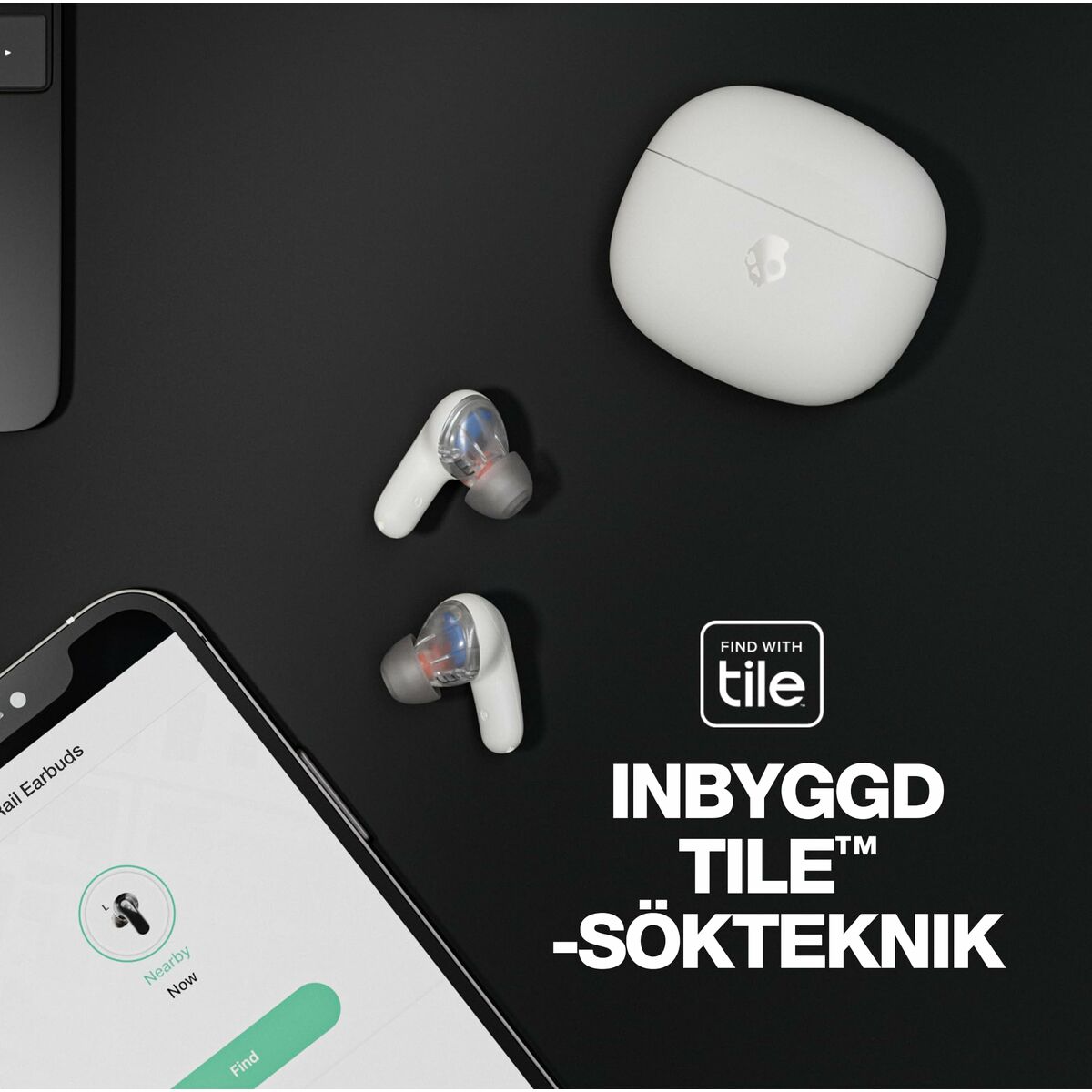 Bluetooth-kuulokkeet in-ear, Bluetooth 5.2, USB-C, mikrofonilla, valkoinen