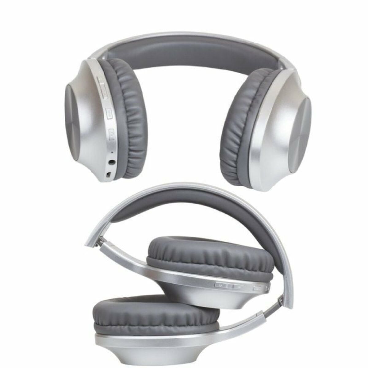 Bluetooth-kuulokkeet taittuvat, 40 mm Bluetooth 5.0, hopea, lapsille, USB-C