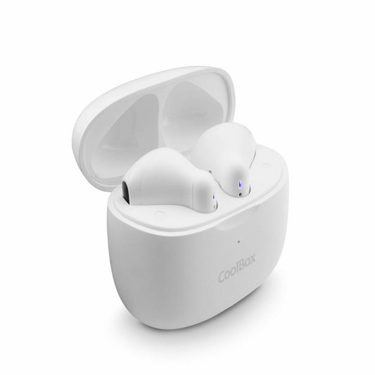 Bluetooth-kuulokkeet TWS, langattomat nappikuulokkeet 5 h akku, valkoinen